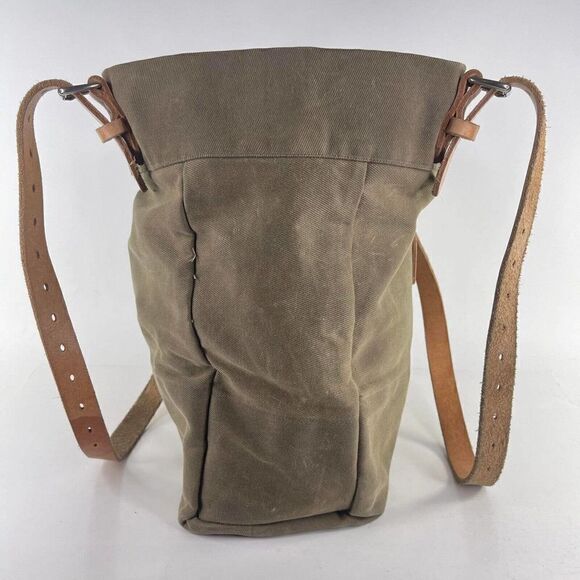 Colsen Keane leather bag Charlotte Olive Green Canvas tote should Handbag bag - Picture 4 of 9